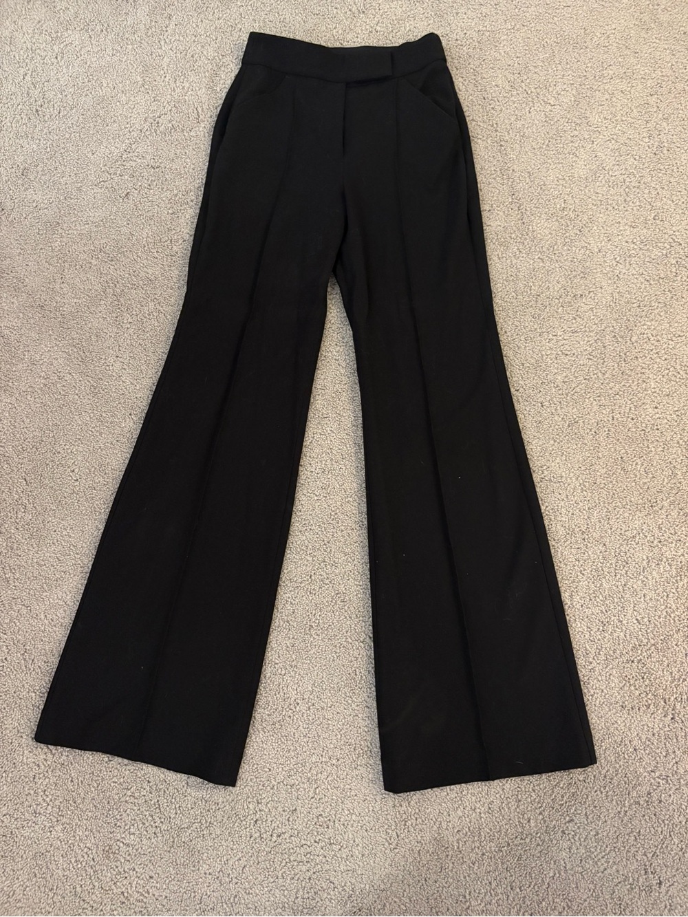 Express Women's Black High Waisted Flare Trousers